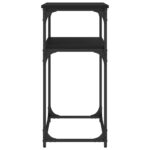 vidaXL Konzolový stolík čierny 100x35,5x75 cm kompozitné drevo – Obrázok 5