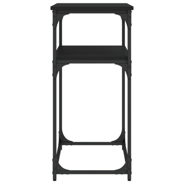 vidaXL Konzolový stolík čierny 100x35,5x75 cm kompozitné drevo – Obrázok 5
