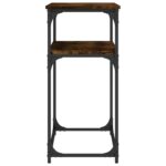 vidaXL Konzolový stolík dymový dub 100x35,5x75 cm kompozitné drevo – Obrázok 5
