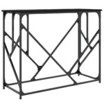 vidaXL Konzolový stolík čierny 100x40x80 cm kompozitné drevo – Obrázok 2