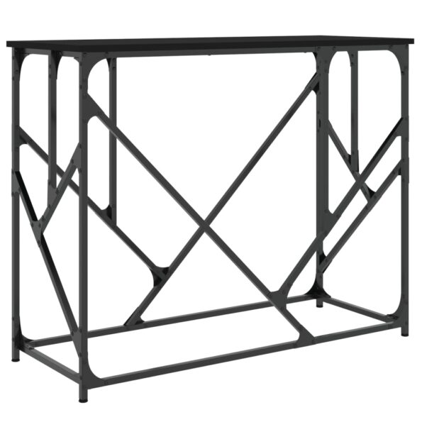 vidaXL Konzolový stolík čierny 100x40x80 cm kompozitné drevo – Obrázok 2