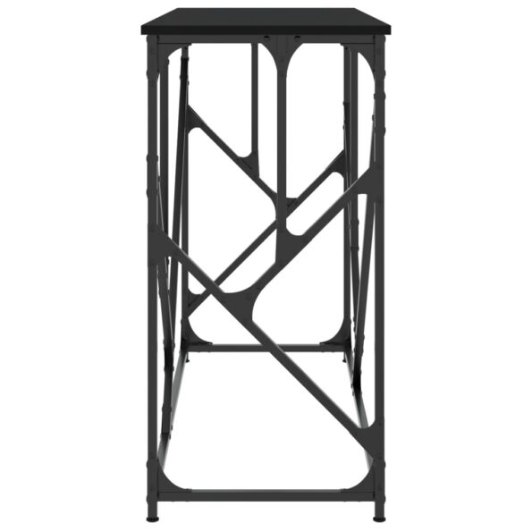 vidaXL Konzolový stolík čierny 100x40x80 cm kompozitné drevo – Obrázok 5