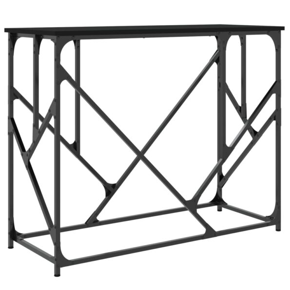 vidaXL Konzolový stolík čierny 100x40x80 cm kompozitné drevo – Obrázok 6