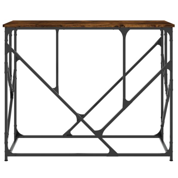 vidaXL Konzolový stolík dymový dub 100x40x80 cm kompozitné drevo – Obrázok 4