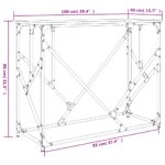 vidaXL Konzolový stolík dymový dub 100x40x80 cm kompozitné drevo – Obrázok 9