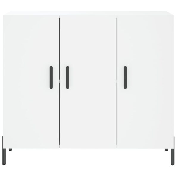 vidaXL Komoda biela 90x34x80 cm kompozitné drevo – Obrázok 6