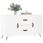 vidaXL Komoda, biela 100x36x60 cm, kompozitné drevo – Obrázok 3