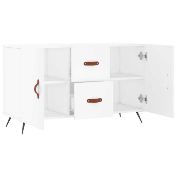 vidaXL Komoda, biela 100x36x60 cm, kompozitné drevo – Obrázok 5