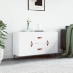 vidaXL Komoda, biela 100x36x60 cm, kompozitné drevo