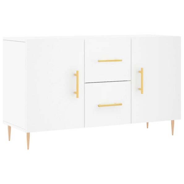 vidaXL Komoda, biela 100x36x60 cm, kompozitné drevo – Obrázok 2