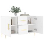 vidaXL Komoda, biela 100x36x60 cm, kompozitné drevo – Obrázok 4