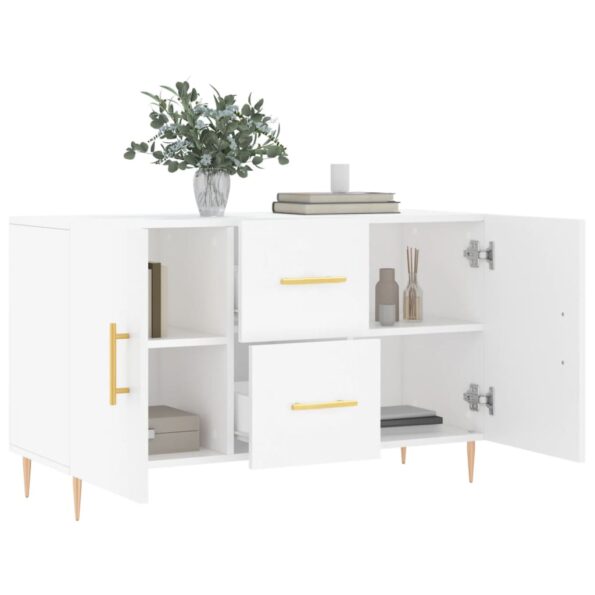 vidaXL Komoda, biela 100x36x60 cm, kompozitné drevo – Obrázok 4