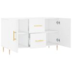 vidaXL Komoda, biela 100x36x60 cm, kompozitné drevo – Obrázok 5