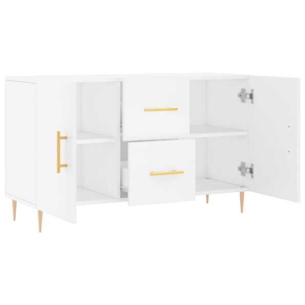 vidaXL Komoda, biela 100x36x60 cm, kompozitné drevo – Obrázok 5