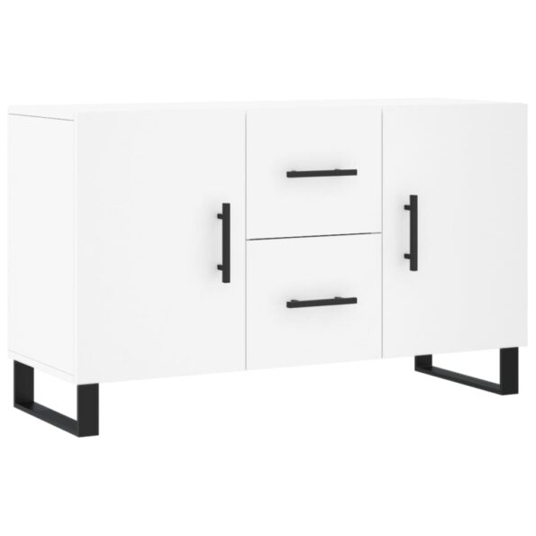 vidaXL Komoda, biela 100x36x60 cm, kompozitné drevo – Obrázok 2