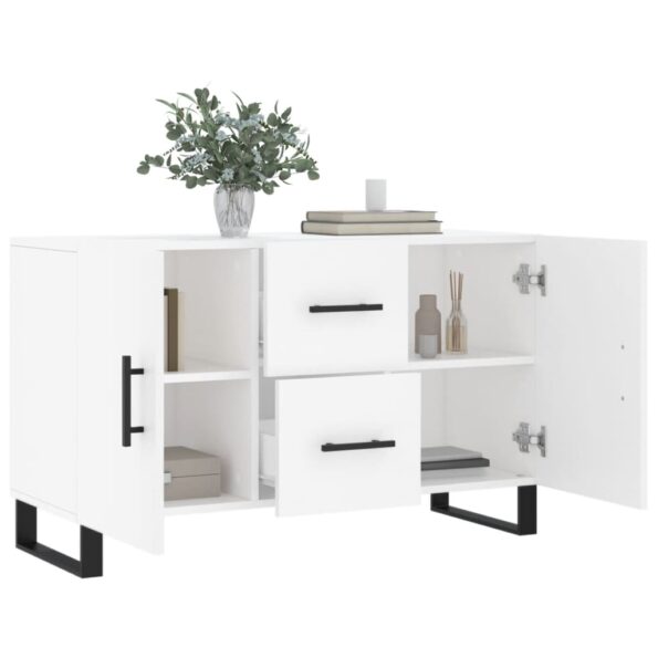 vidaXL Komoda, biela 100x36x60 cm, kompozitné drevo – Obrázok 4