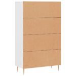 vidaXL Vysoká skrinka biela 69,5x31x115 cm kompozitné drevo – Obrázok 8