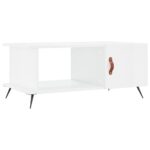 vidaXL Konferenčný stolík lesklý biely 90x50x40 cm spracované drevo – Obrázok 2