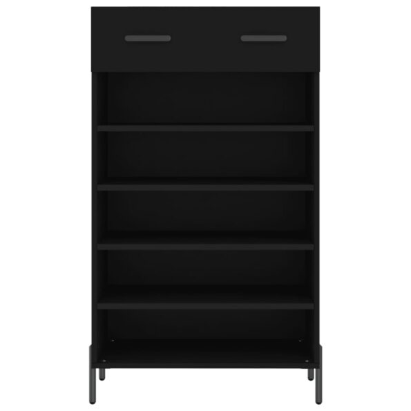 vidaXL Botník čierny 60x35x105 cm kompozitné drevo – Obrázok 6