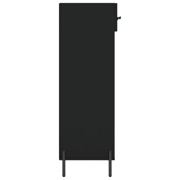 vidaXL Botník čierny 60x35x105 cm kompozitné drevo – Obrázok 7