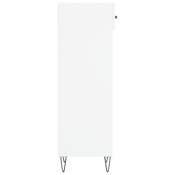 vidaXL Botník biely 30x35x105 cm kompozitné drevo – Obrázok 7