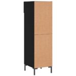 vidaXL Botník čierny 30x35x105 cm kompozitné drevo – Obrázok 8