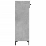 vidaXL Botník betónovo sivý 30x35x105 cm kompozitné drevo – Obrázok 7