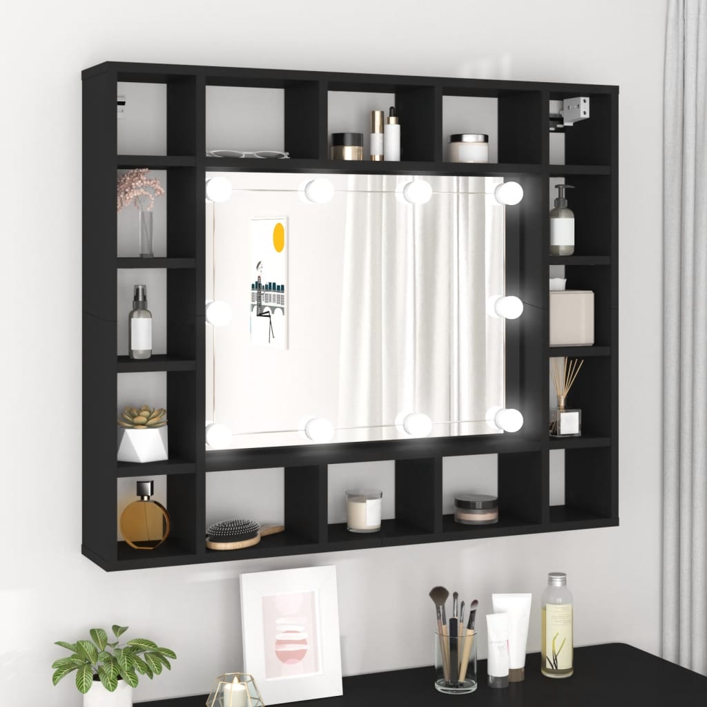 VXL8720845437435_m_en_hd_1.jpg vidaXL LED zrkadlová skrinka čierna 91x15x76,5 cm – Obrázok 1