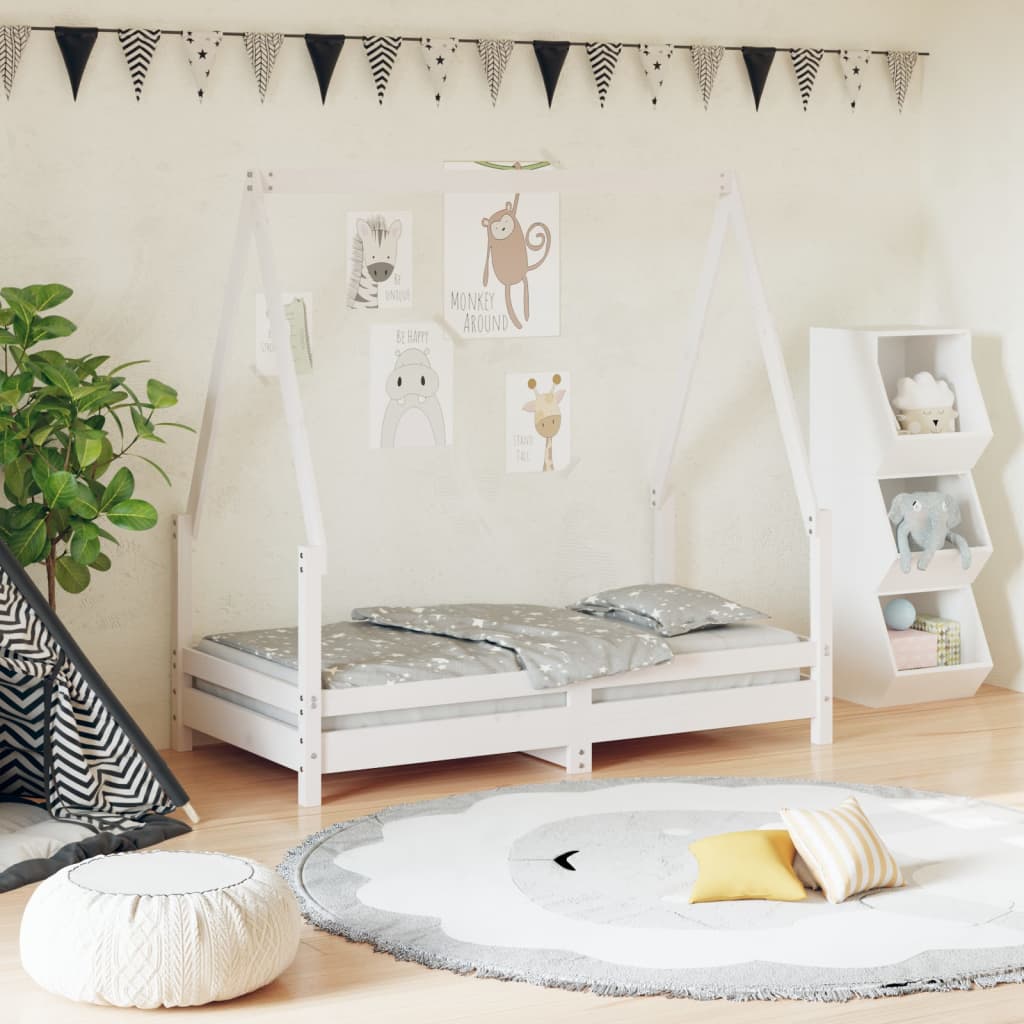 VXL8720845445089_m_en_hd_1.jpg vidaXL Rám detskej postele biely 70x140 cm masívna borovica – Obrázok 1