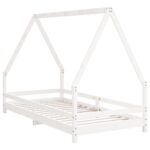 vidaXL Rám detskej postele biely 90x190 cm masívna borovica – Obrázok 3