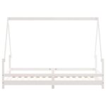 vidaXL Rám detskej postele biely 90x190 cm masívna borovica – Obrázok 5