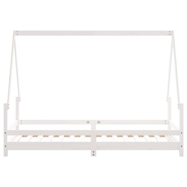 vidaXL Rám detskej postele biely 90x190 cm masívna borovica – Obrázok 5