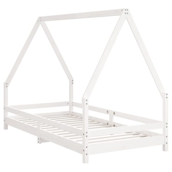 vidaXL Rám detskej postele biely 90x190 cm masívna borovica – Obrázok 6