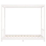 vidaXL Rám detskej postele biely 80x160 cm masívna borovica – Obrázok 4