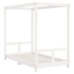 vidaXL Rám detskej postele biely 80x160 cm masívna borovica – Obrázok 6