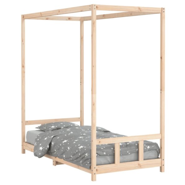 vidaXL Rám detskej postele 90x190 cm masívna borovica – Obrázok 2