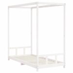 vidaXL Rám detskej postele biely 90x200 cm masívna borovica – Obrázok 3
