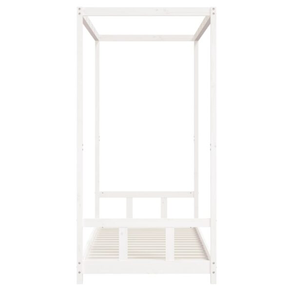 vidaXL Rám detskej postele biely 90x200 cm masívna borovica – Obrázok 5