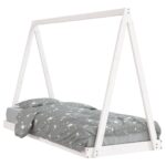vidaXL Rám detskej postele biely 80x200 cm masívna borovica – Obrázok 2