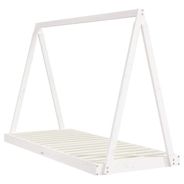 vidaXL Rám detskej postele biely 80x200 cm masívna borovica – Obrázok 3