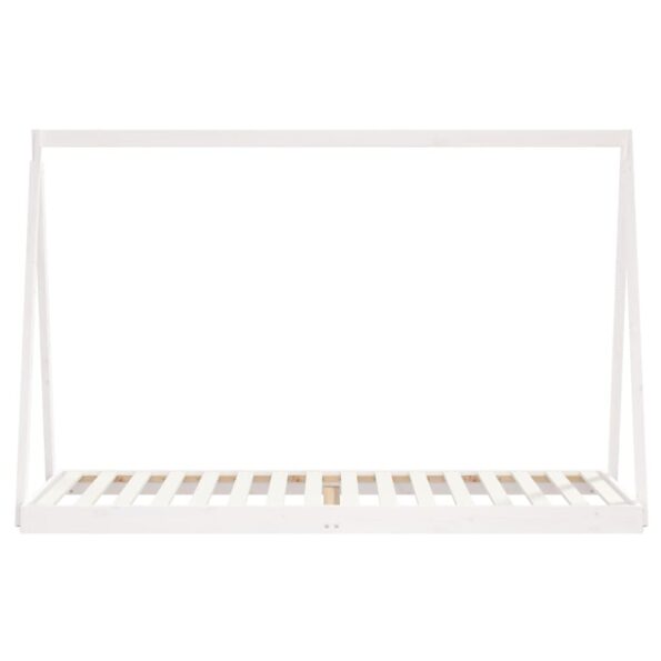 vidaXL Rám detskej postele biely 80x200 cm masívna borovica – Obrázok 4