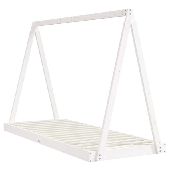 vidaXL Rám detskej postele biely 80x200 cm masívna borovica – Obrázok 6