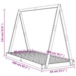 vidaXL Rám detskej postele biely 80x200 cm masívna borovica – Obrázok 9