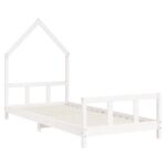 vidaXL Rám detskej postele biely 90x200 cm masívna borovica – Obrázok 3