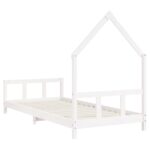 vidaXL Rám detskej postele biely 90x200 cm masívna borovica – Obrázok 6