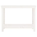 vidaXL Pracovná lavica biela 110x50x80 cm masívna borovica – Obrázok 5