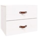 vidaXL Nástenné nočné stolíky 2 ks biele 50x36x40 cm – Obrázok 5
