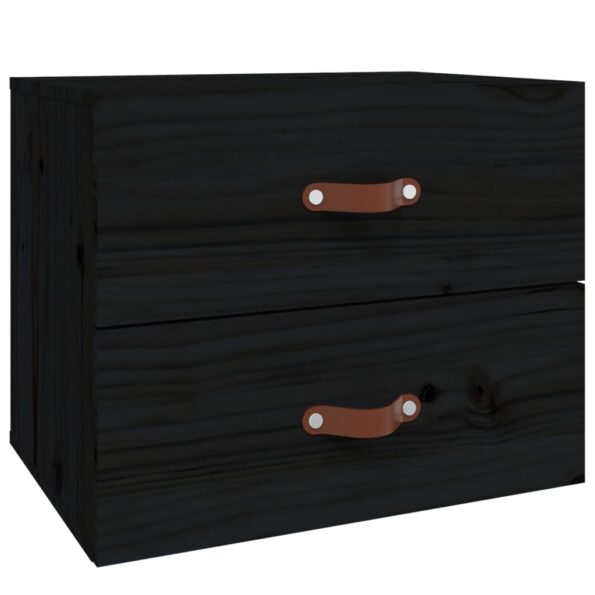 vidaXL Nástenné nočné stolíky 2 ks čierne 50x36x40 cm – Obrázok 5