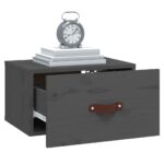 vidaXL Nástenné nočné stolíky 2 ks sivé 40x29,5x22 cm – Obrázok 4