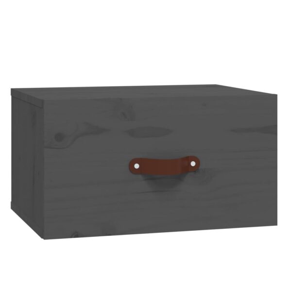 vidaXL Nástenné nočné stolíky 2 ks sivé 40x29,5x22 cm – Obrázok 5
